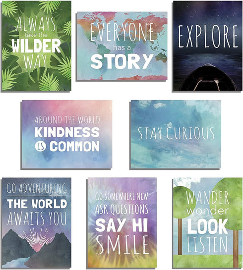 The World Mini Collection Wall Card Prints 16x20 Inch Print, Inspirational Phrases, Motivational Wall Quotes, Wall Decoration...