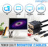 Cables Direct Online 6FT SVGA + Audio Monitor Cable - Male to Male VGA to VGA 1080P for PC, Projector, Laptop, TV...