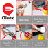 Oleex Jar Opener for Weak Hands (x2) with Keychain Bottle Cap Opener. Easy Seniors Arthritis, Kids Openers. Gripper Tight Lid Opener, Kitchen Gadg...