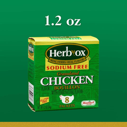 Herb-Ox Bouillon Packets Chicken Instant Broth & Seasoning 1.13 oz box...