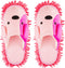 Washable Chenille Microfiber Slippers Floor Dust Dirt Hair Detachable Microfiber Mop Slippers for Office Home Room (Pink, Women 7-9/Men 5-7)...