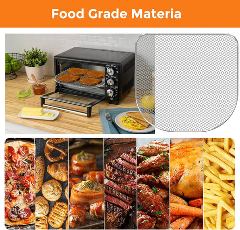 Air Fryer Dehydrator Racks 3 Pack, Air Fryer Oven Accessories, Air Flow Racks Dehydrate Fruits and Meats Compatible with 6.3 QT Chefman, Power XL ...