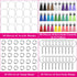 Audab 120pcs Acrylic Keychain Blanks for Vinyl Kit Including 30pcs Clear Acrylic Blanks, 30pcs Keychain Tassels, 30pcs Key Rings and 30pcs Jump Ri...