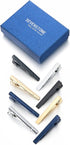 4 Pcs Tie Clips for Men Tie Pin Set Ties Necktie Business Bar Clips...