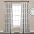 Lush Decor Nova Ruffle Window Curtain Panel Pair, 42"W x 84"L, Gray...