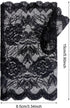 Women Short Lace Gloves 1920s Opera Evening Wedding Sunblock Fingerless Bridal Floral Gloves for Girls...
