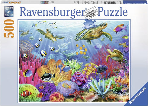 Ravensburger Tropical Waters Jigsaw Puzzle - 500 Unique Pieces, Precision-Cut | Vibrant, Glare-Free Imagery | Ideal for Relaxation or Group Activi...