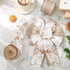 Baby Shower Wired Edge Ribbon Brown Bear Paw Craft Ribbon Fabric Ribbon for Wreath Bow DIY Crafts Wrapping Party Decor, 2 Rolls, 20 Yard...