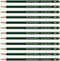Faber-Castell pencils, Castell 9000 graphite pencils, 8B Pre-sharpened Black lead pencils for sketch, shading, drawing, artist - box of 12 (8B)...
