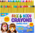 42PCS Face and Body Paint Crayons, Face Painting Kit Safe and Non-Toxic Ultimate Party Pack Including 14 Metallic Colors for Birthday Makeup Party...