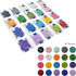 AB Diamond Painting Beads, 5D Diamond Painting Accessories, 20 Colors Round Diamond Painting Drills AB Rhinestones Flatback Rhinestones for Bead A...