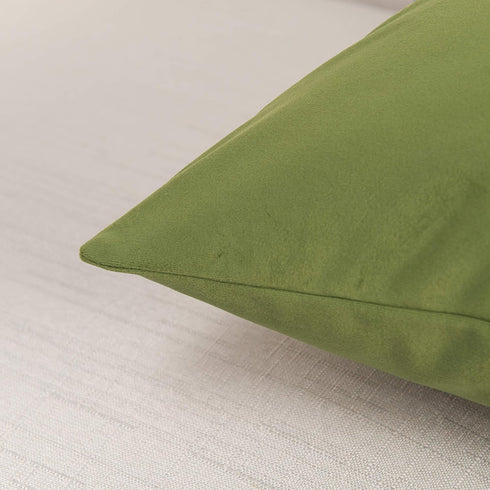 Elegant Comfort Velvet Cushion Covers Pack of 2, Velvet Soft Solid Decorative Square Throw Pillow Covers Set Cushion Case for Sofa Bedroom Car 18 ...