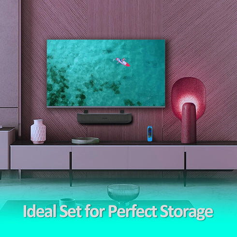 Soundbar Wall Mount Holder - Wall Mount Bracket for Roku Streambar,Roku Smart Soundbar, Mounted Beside or Under TV,Wall Mount Shelf for Roku, with...