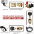 Pressure Washer Adapter Set, Quick Disconnect Kit, M22 Swivel to 3/8'' Quick Connect, 3/4" to Quick Release, M22 to M22 Convert...