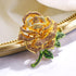 BriLove Women's Austrian Crystal Rhinestones Rose Flower Brooch Pin for Party Prom...