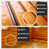 Tung Oil for Wood Finishing with Brush, 100% Natural Pure Tung Oil with Good Penetration, Waterproof Tung Oil for Bare Wood Such as Wood Furniture...