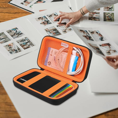 BOVKE Carrying Case for Polaroid Hi-Print 2nd Generation Bluetooth Connected 2x3 Pocket Photo Dye-Sub Printer, Mesh Pocket for Polaroid Hi-Print P...