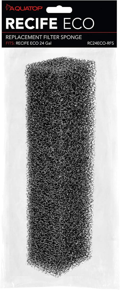 Aquatop Recife Eco Series Replacement Filter Sponge for 24 & 40 Gallon Tanks- High-Efficiency Aquarium Filter Foam, Easy to Install, RC24ECO-RFS...