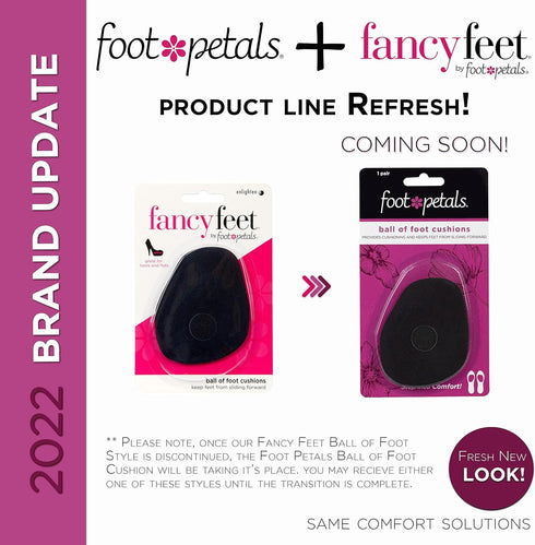 Foot Petals Ball of Foot Cushions, Metatarsal Pad, Lasting Comfort Relief, Prevent Toe Sliding, Overhang, Women's Heels...