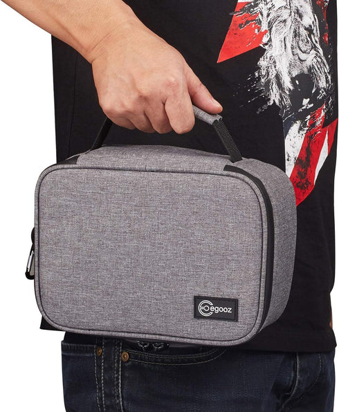 Egooz Large Smell Proof Stash Locking Bags with Combination Lock - Waterproof Smell Proof Containers Box Case for Home and Travel Grey...
