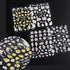 Flower Nail Art Stickers Decals 5D Embossed Spring Nail Decals 3D Self-Adhesive Nail Art Supplies Yellow Pink White Kapok Camellia Design Nail Acc...