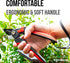 Bypass Pruning Shears for Gardening, Sharp Ergonomic Pruners, Heavy Duty High Carbon Steel Blade Plant Cutting Clippers, Adjustable Soft Handle fo...