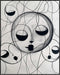 Posterizer 1 pcs-minimalist abstract faces line art-Abstract & Modern Art-Gift for Men Women Teens-Living Room Bedroom Decor- unframed wall art...