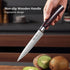 PAUDIN Utility Knife, 5 Inch Chef Knife, Ultra Sharp High Carbon Stainless Steel, Multipurpose Paring Knife for Fruit and Vegetable Cutting with W...