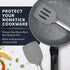 Home Hero Silicone Spatula Set with Ergonomic Handles - Stainless Steel High Heat Resistant Solid & Slotted Turner, BPA Free Non Stick Kitchen Ute...