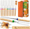 CARPATHEN Marshmallow Roasting Sticks Campfire - Set of 10pcs Smores Sticks With Beautifully Engraved Handles - Perfect as a 4h of July Gift - Tel...