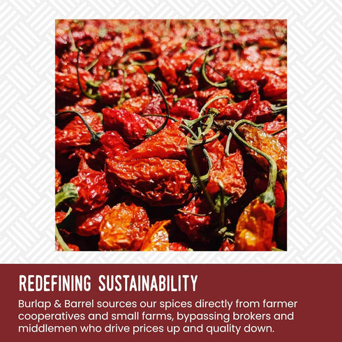 Burlap & Barrel Cobanero Chili Flakes - As Seen on Shark Tank! Smoky Heat, Fruity, Peachy Aroma - Red Powder Flakes for Spicy Dishes, Chili Powder...