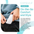 Capsule Dental - Dental Retainer Travel Case, Silicone Retainer Case for Aligners, Mouthguards, and More, Dental Kit Oral Care Tools with Travel T...