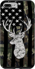 Deer Hunting Camouflage American Flag Whitetail Buck USA Case for iPhone 7 Plus/8 Plus...