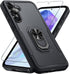 Janmitta for Samsung Galaxy A35 5G Case with Tempered Glass Screen Protector,Heavy Duty Shockproof Full Body Protective Cover Built in Rotatable M...
