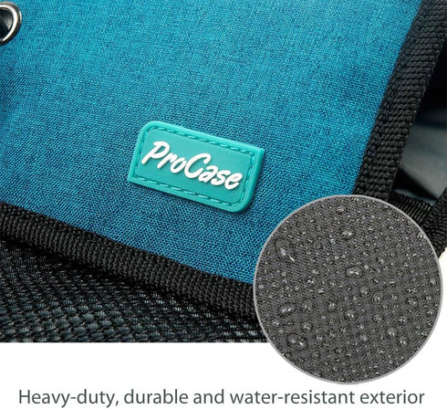 ProCase Electronic Organizer Cord Pouch, Travel Cable Charger Phone Accessories Bag Organizer Roll up Tech Carrying Case for USB Cables SD Memory ...