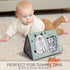 Soft Tummy Time Book w/ Large Stimulating Baby Safe Mirror - Fun High Contrast Montessori Toy w/ Mirror, Crinkle Filling & Silicone Teether - The ...