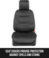 BDK EasyFit Car Seat Covers for Front Seats, Black – Front Seat Cover Set with Integrated Headrest Cover, Quick Slip-On Installation, Fits Most Ca...