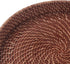 11 inch Rattan Tray, Round Wicker Tray with Cut-Out Handles, Woven Serving Tray for Dining / Coffee Table...