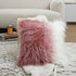 David's Home Faux Fur Throw Pillow Cover, 1-Packed, Decorative Fluffy Pillowcase 18 x 18 Inches, Luxury Square Cushion Cover for Bed Couch Sofa Li...