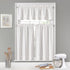 Vue Kingsbury Small Panel Tiers Privacy Window Treatment Pair Bathroom, Living Room, 52" x 45", White...