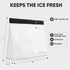 BERLINZO Reusable Ice Storage Bag - Freezer Safe Leakproof Silicone and Plastic Free Lunch Bag for Ice and Food Storage - BPA Free - One Ice Stora...