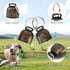 5 Pack Reflective Goat Collars with Bells, Cow Horse Sheep Grazing Copper Bells and Adjustable Nylon Collar Set Pet Anti-Lost Loud Bronze Bell for...