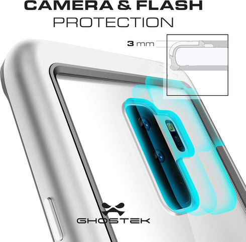 Ghostek Atomic Slim Galaxy S9 Plus Clear Case with Space Metal Bumper Super Tough Shockproof Heavy Duty Protection Wireless Charging Compatible Co...