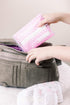 Butipods Reusable Stay Moist Wet Wipe Pouch | Slim Case Travel Holder | Great for Hand and Face Wipes | Set of 2 (Blush Pink Tiles)...