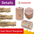 Stockmar Dual Pencil Sharpener FSC Lime Wood for Thin and Thick Pencils - Triangular and Hexagonal Shape - Colour Giants Stockmar, Waldorf Art Sup...