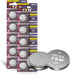 CR1220 1220 3 Volt Coin Lithium Battery for LED Light Thermometer Alarm Sensor Watch Battery 10 Pack ?5-Year Warranty?...