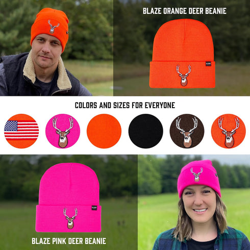 Klarny Hunting Hat for Men, Women, Kids, Comfortable Hunting Beanie, Stretchy Knit Hunter Hat...