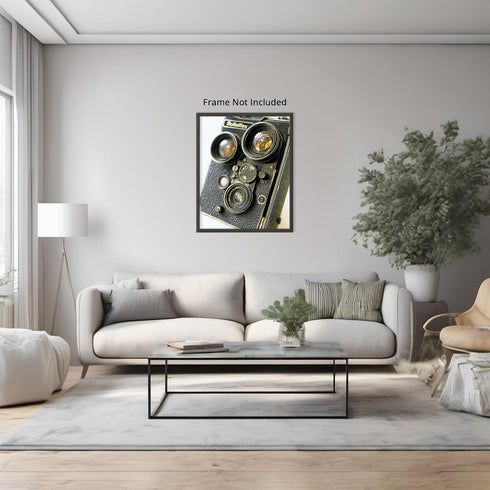 Posterizer 1 pcs-classic Rolleiflex nostalgic photographic technology-Retro Art-Photography Art-Living Room Bedroom Decor- unframed wall art...