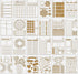 24 Pcs Assorted Drawing Journaling Stencils Set,Mixed Shapes Scale Painting Templates for DIY Albums Schedule Wall Art Decor,Reusable Plastic Pain...