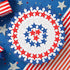 JUNEBRUSHS 260pcs Patriotic Star Buttons, 4th of July Red White and Blue Star Wooden Buttons for Sewing Clothes Accessories Crafts Independence Da...